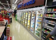 Süpermarket Cool Drink Display Soğuk Oda, Dondurucu Odada Ticari Yürüyüş