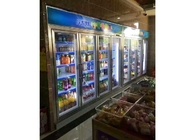 Paslanmaz Çelik Raf İçecek Ekran Soğutucu, Özel Süpermarket Ekran Dondurucu